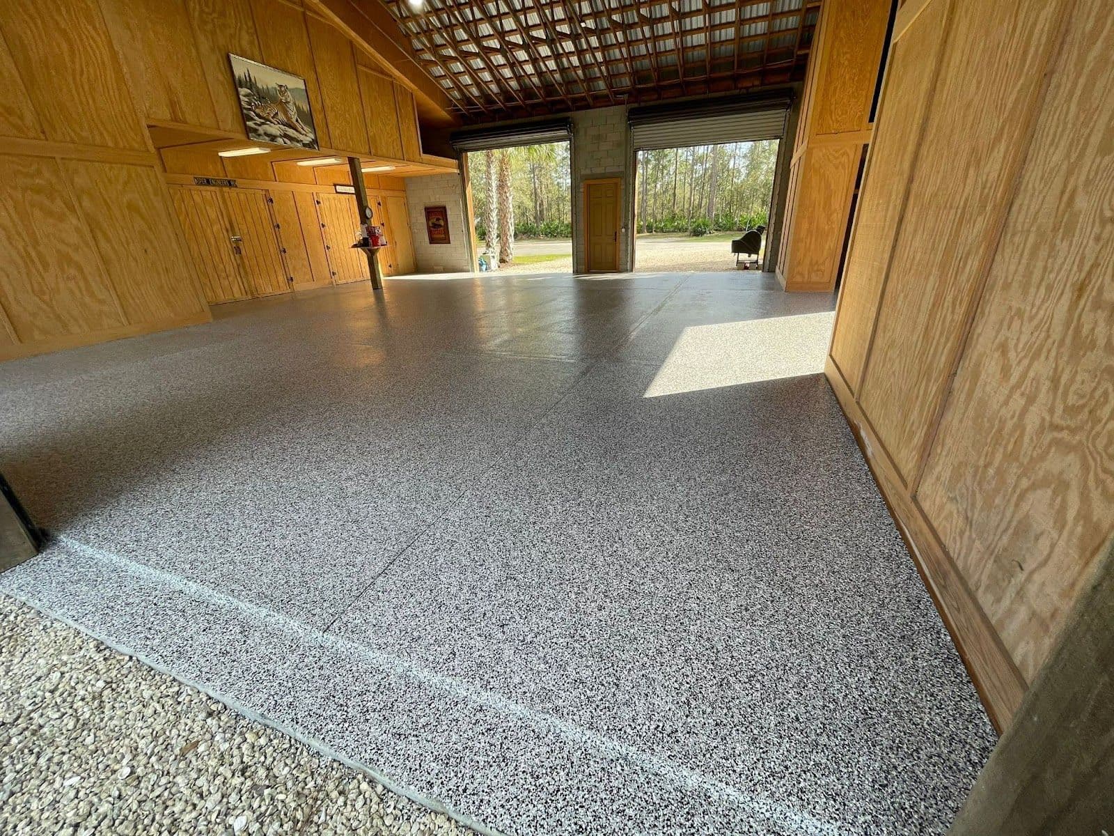 New garage floor