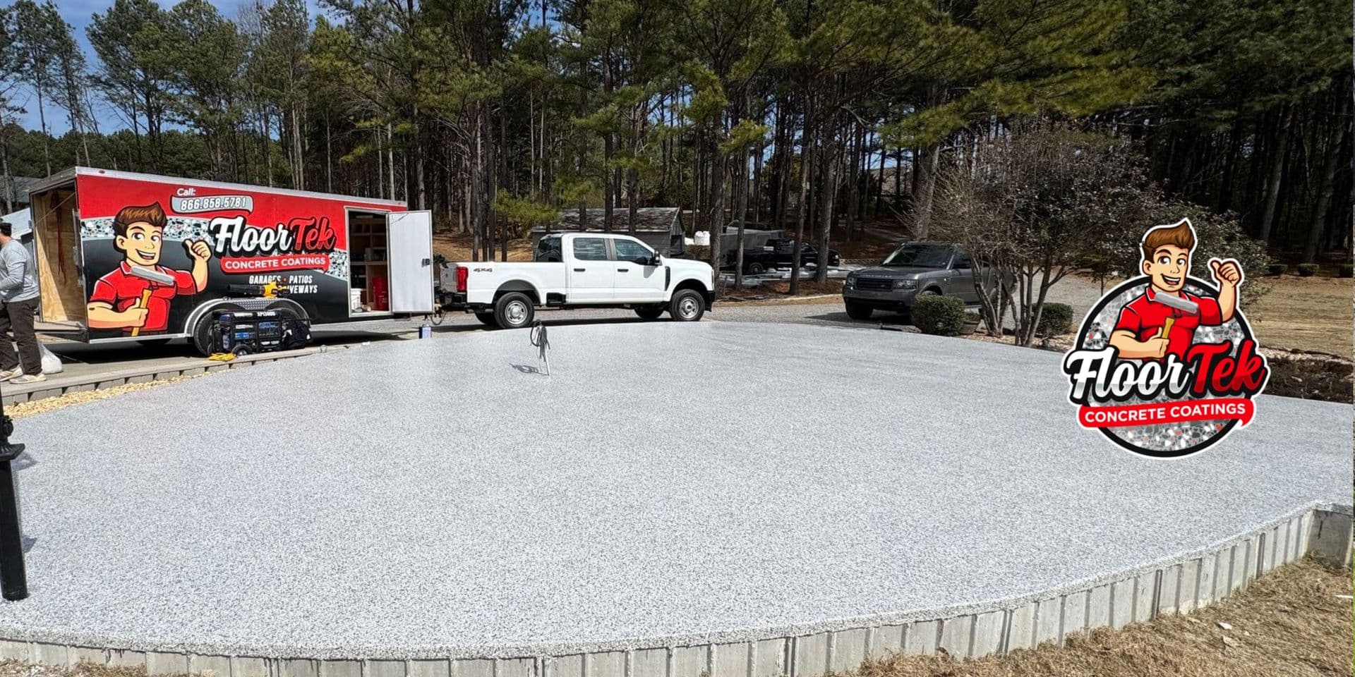 epoxy coated driveway