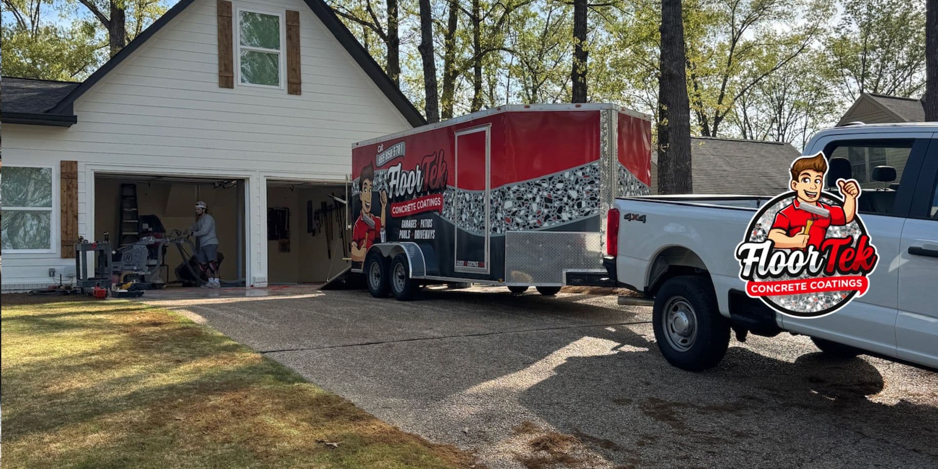 1 Day Concrete Coatings in Birmingham, Alabama & Stuart, Florida