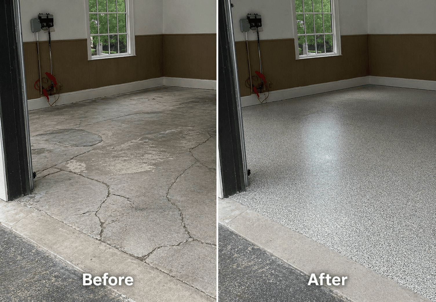 Painting New Concrete Garage Floor in Houston | Floortek