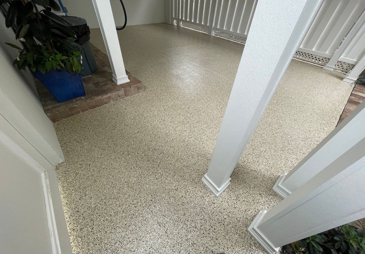 Resurfacing Garage Floor with Polyaspartic in Houston, TX