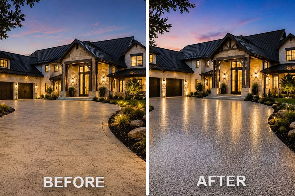 Concrete Driveway Coating Near Me | Houston, Texas