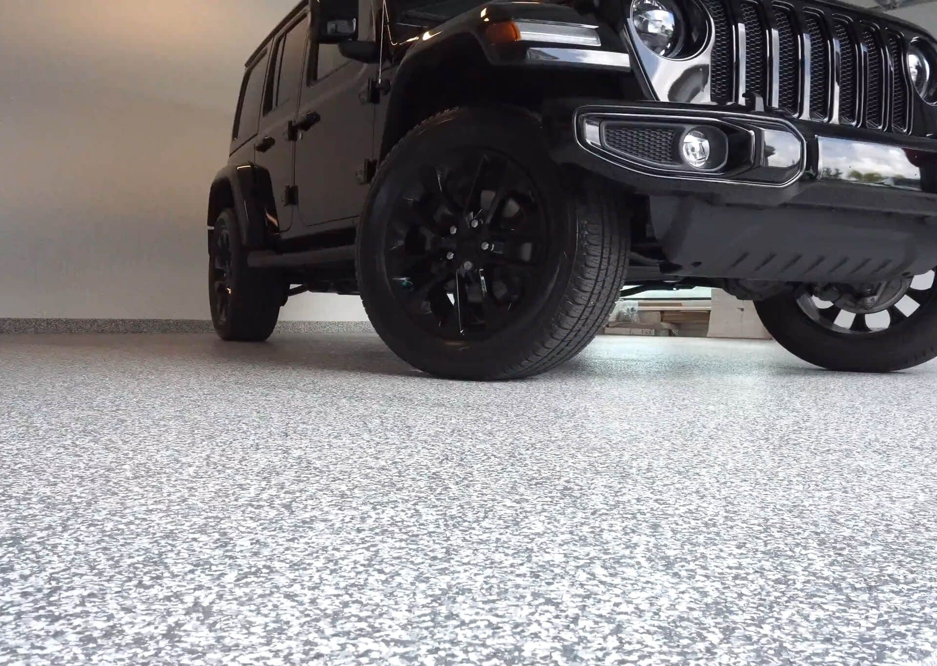 Garage Floor w/ Jeep