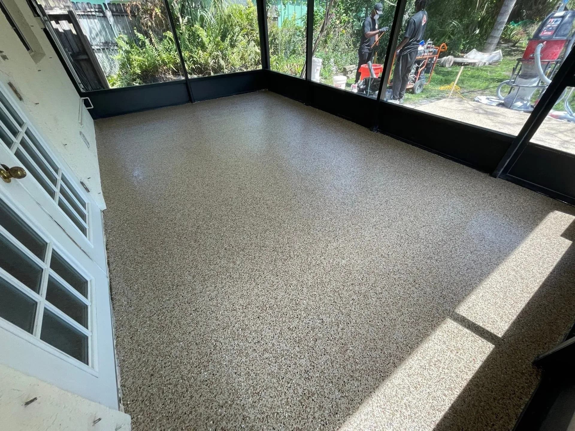 Patio Floor Coating in Birmingham, Alabama & Stuart, Florida | 1-Day Polyaspartic by Floortek